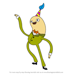 How to Draw Lisby the Cashew Butler from Adventure Time