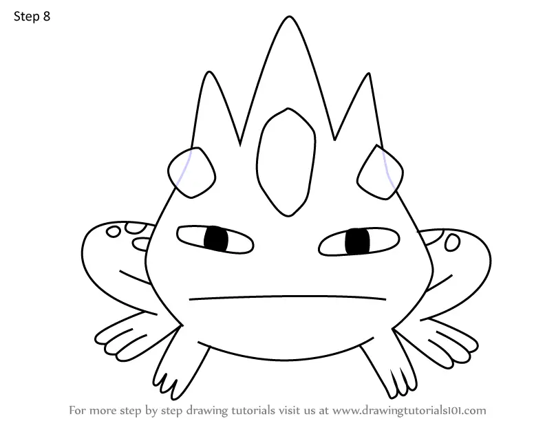 How to Draw Mind Frog from Adventure Time (Adventure Time) Step by Step ...