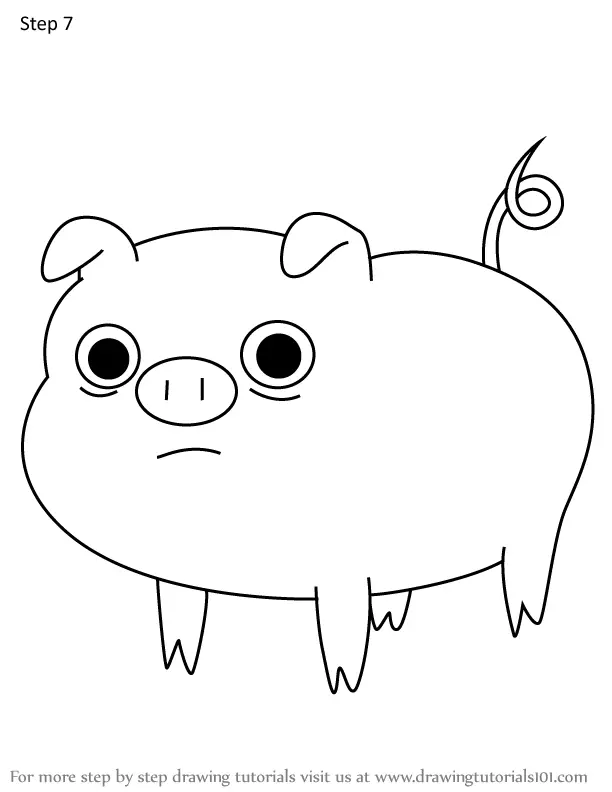 How to Draw Mr. Pig from Adventure Time (Adventure Time) Step by Step ...