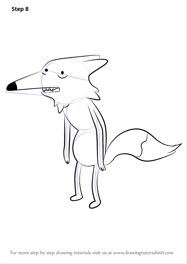 How to Draw Mr. Fox from Adventure Time (Adventure Time) Step by Step ...