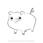 How to Draw Mr. Pig from Adventure Time
