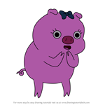 How to Draw Ms. Pig from Adventure Time