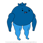 How to Draw Muscular Blueberry from Adventure Time