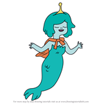 How to Draw Ocean Princess from Adventure Time