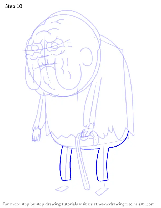 How to Draw Old Man Henchman from Adventure Time (Adventure Time) Step ...