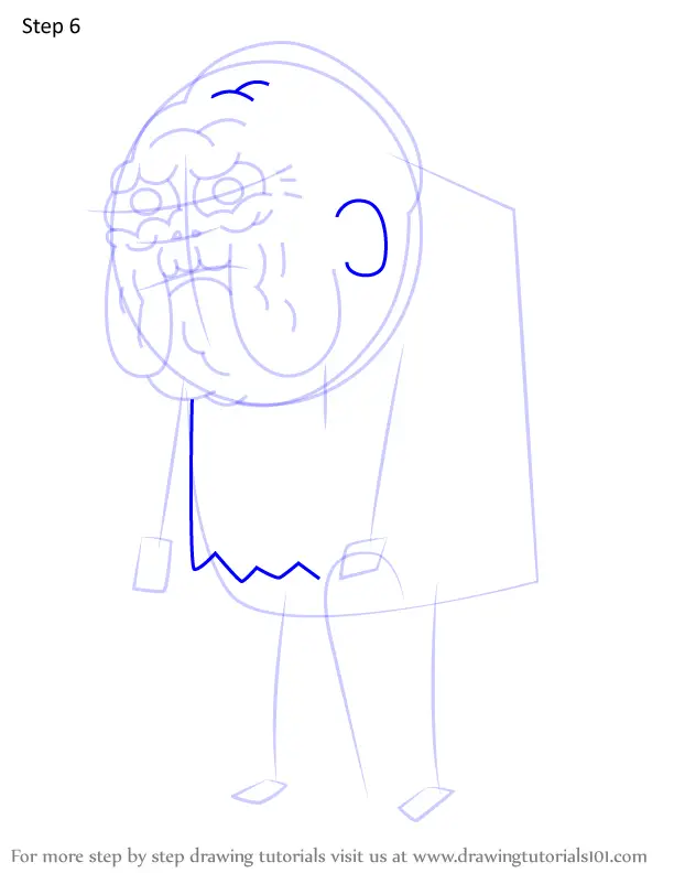 How to Draw Old Man Henchman from Adventure Time (Adventure Time) Step ...