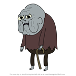 How to Draw Old Man Henchman from Adventure Time