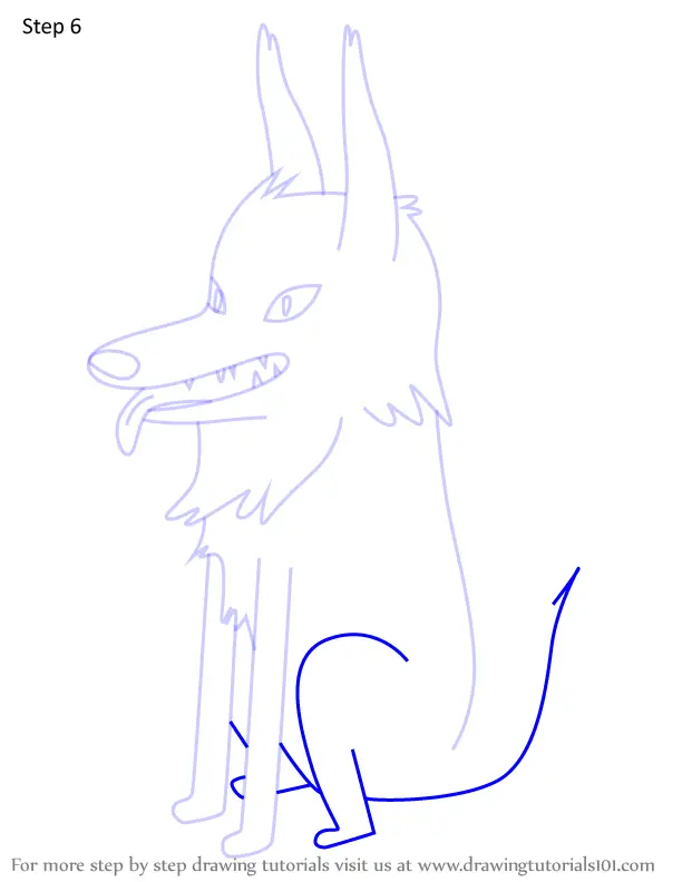 How To Draw Papa Wolf From Adventure Time (adventure Time) Step By Step 