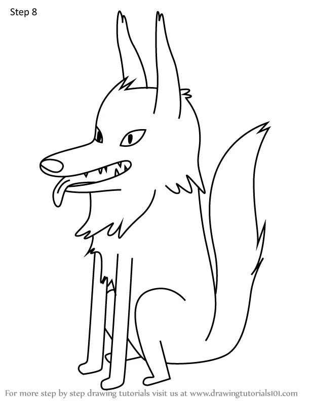 How to Draw Papa Wolf from Adventure Time (Adventure Time) Step by Step ...