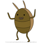 How to Draw Party Bug 1 from Adventure Time