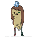 How to Draw Raggedy Princess from Adventure Time