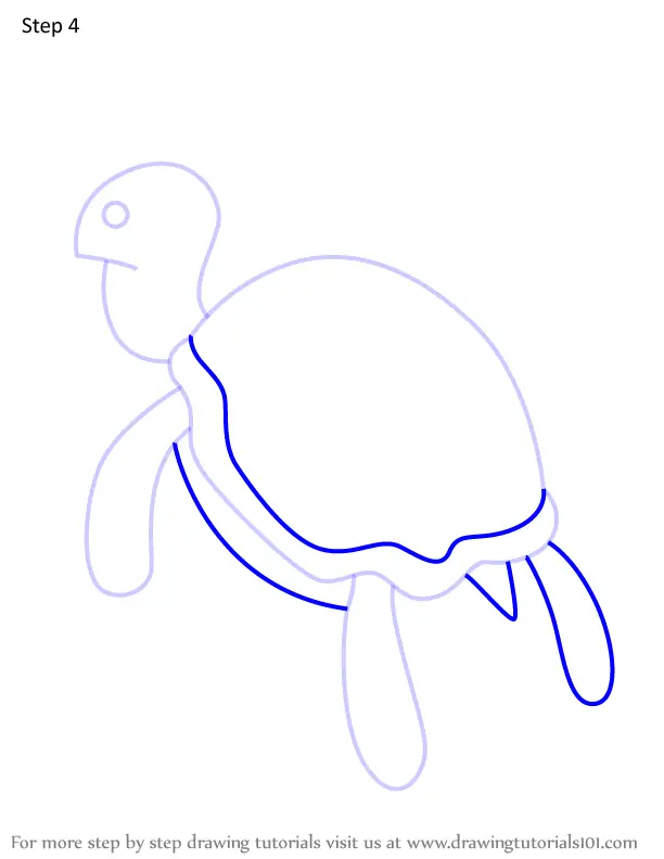 How to Draw Representative Sea Turtle from Adventure Time (Adventure ...