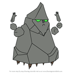 How to Draw Rock Wizard from Adventure Time