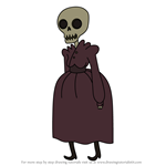 How to Draw Skeleton Mom from Adventure Time