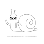How to Draw Snail from Adventure Time