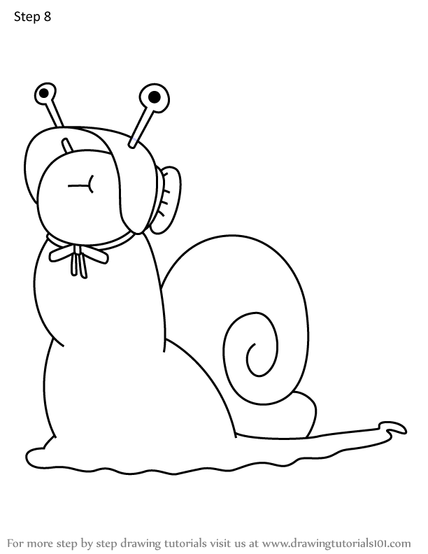 How to Draw Snail Lady 2 from Adventure Time (Adventure Time) Step by ...