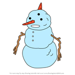 How to Draw Snowman Priest from Adventure Time