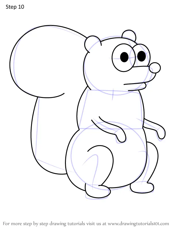 How to Draw Squirrel from Adventure Time (Adventure Time) Step by Step ...