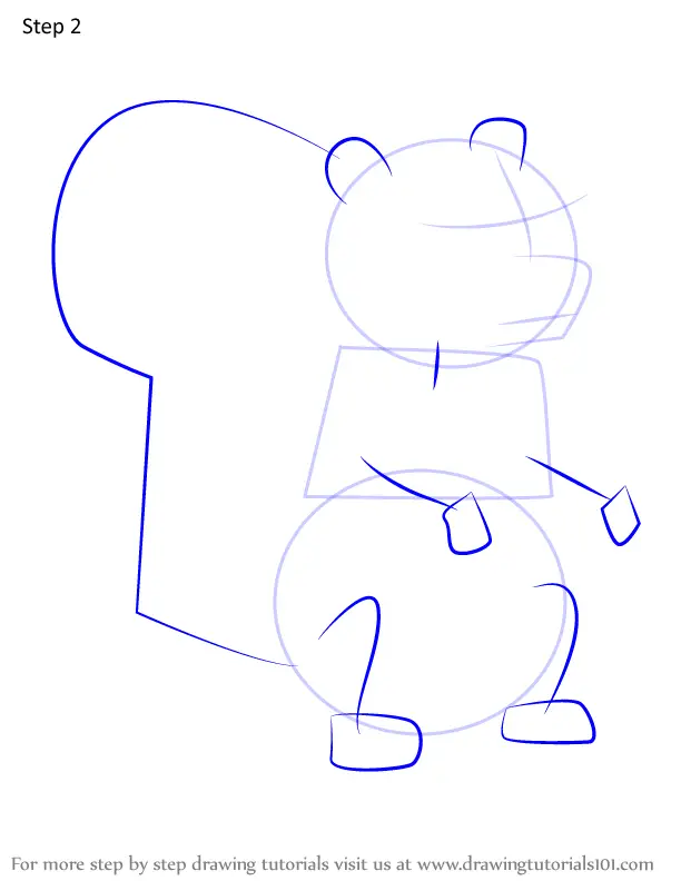 How to Draw Squirrel from Adventure Time (Adventure Time) Step by Step ...