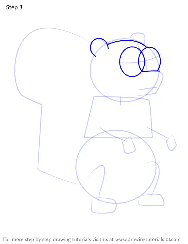 How to Draw Squirrel from Adventure Time (Adventure Time) Step by Step ...