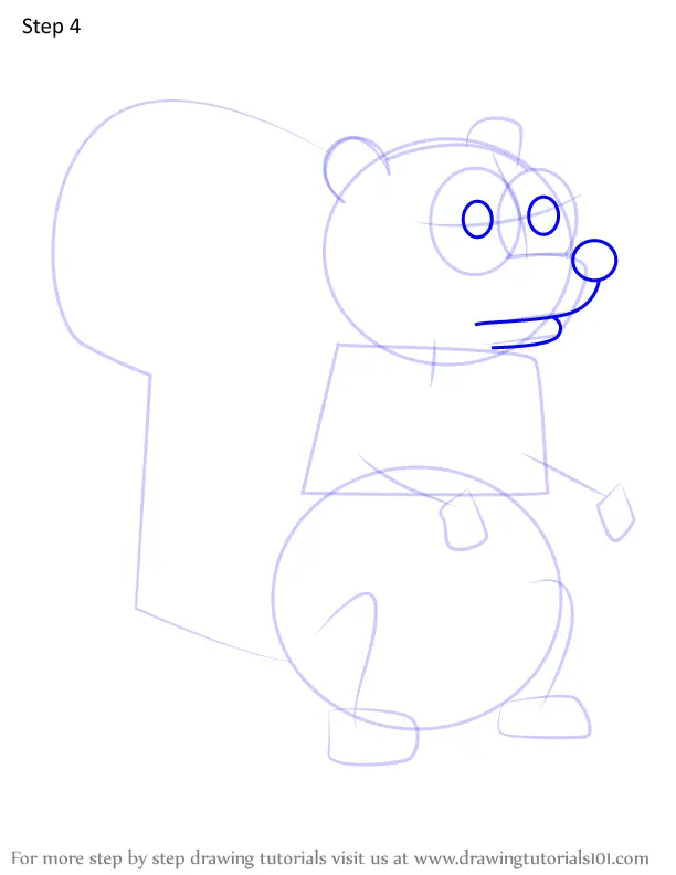 How To Draw Squirrel From Adventure Time (adventure Time) Step By Step 