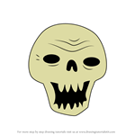 How to Draw Talking Skull from Adventure Time