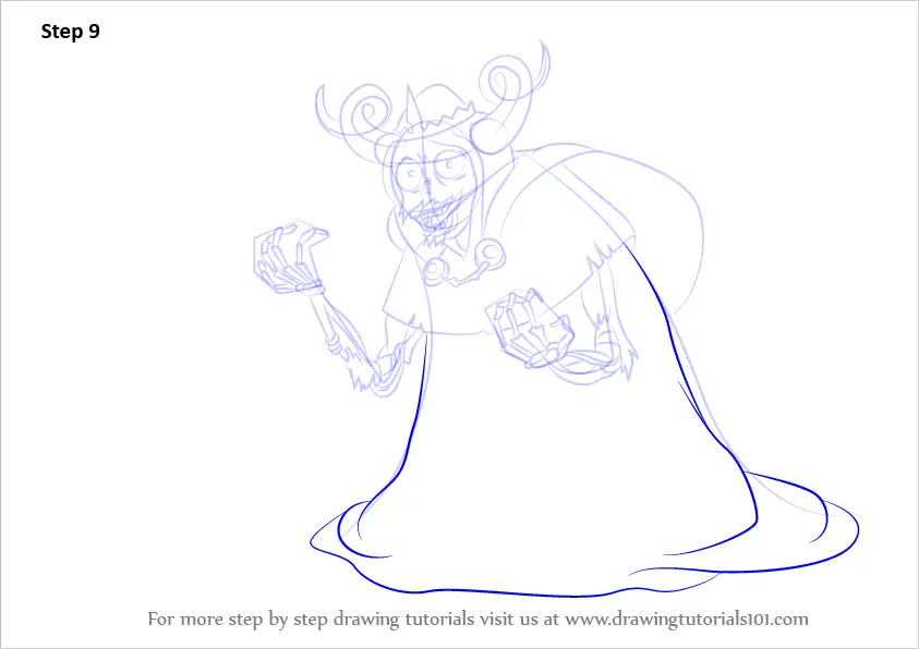 How to Draw The Lich from Adventure Time (Adventure Time) Step by Step