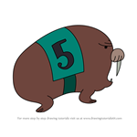 How to Draw Walrus #5 from Adventure Time