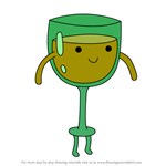 How to Draw Wine Glass Person from Adventure Time