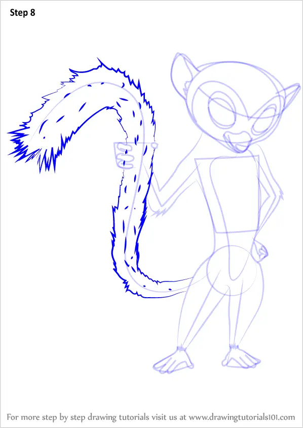 How to Draw Clover from All Hail King Julien (All Hail King Julien ...