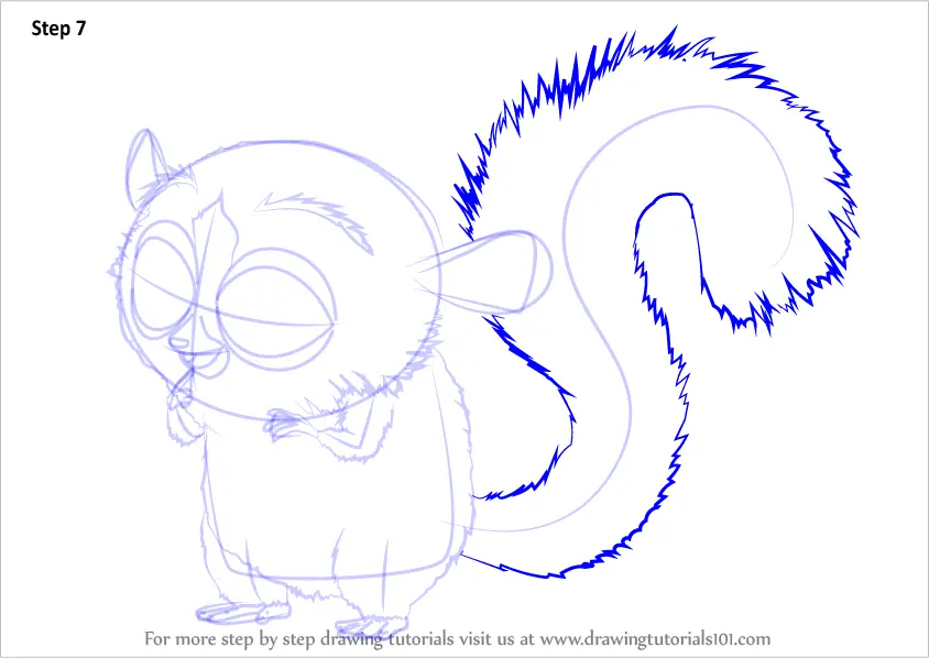 How To Draw Mort From All Hail King Julien (all Hail King Julien) Step 