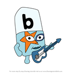 How to Draw B from Alphablocks