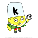 How to Draw K from Alphablocks