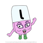 How to Draw L from Alphablocks