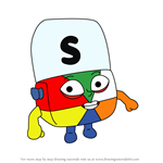 How to Draw S from Alphablocks