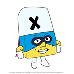 How to Draw X from Alphablocks