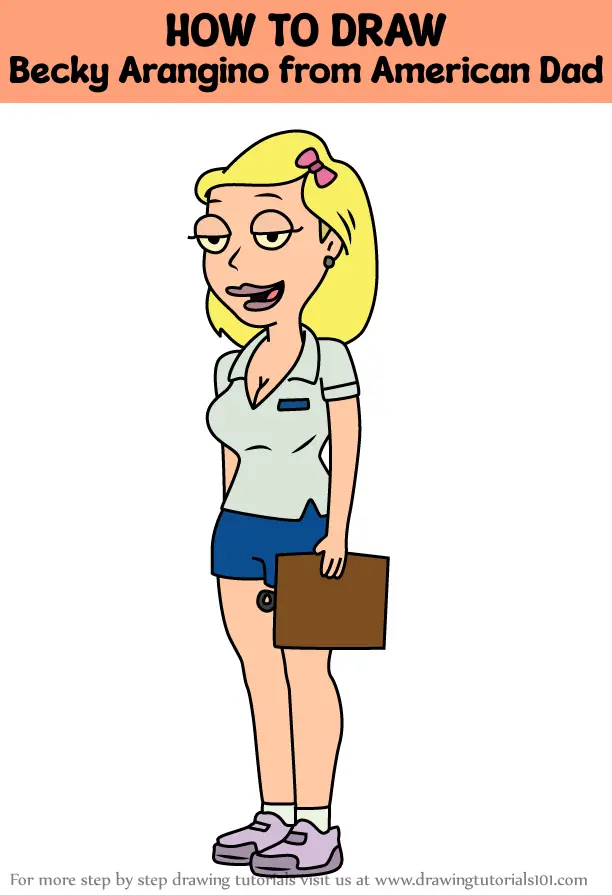 How To Draw Becky Arangino From American Dad American Dad Step By Step