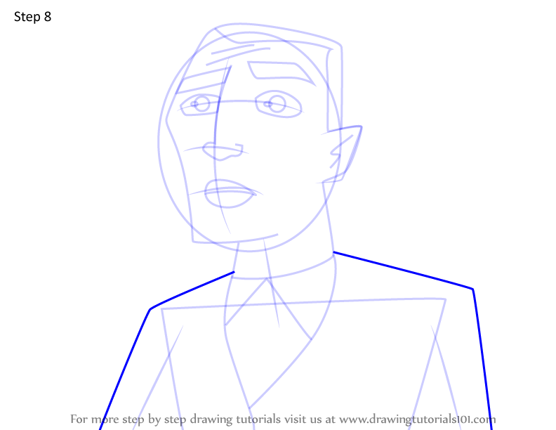 How to Draw Colonel Hank Carter from American Dragon Jake Long ...