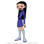 How to Draw Jasmine from American Dragon Jake Long