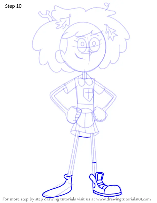 How to Draw Anne Boonchuy from Amphibia (Amphibia) Step by Step ...