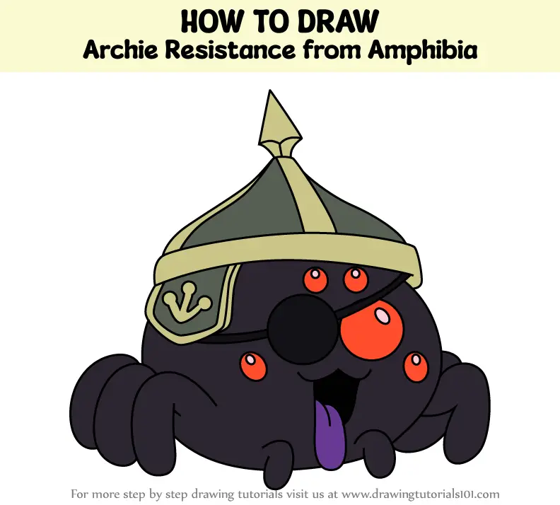 How to Draw Archie Resistance from Amphibia (Amphibia) Step by Step ...