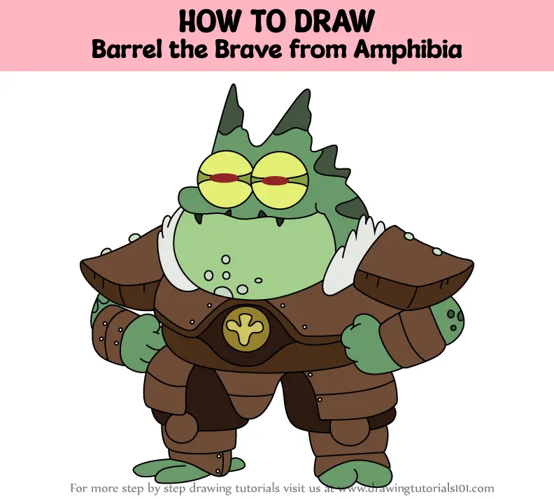 How to Draw Barrel the Brave from Amphibia (Amphibia) Step by Step ...