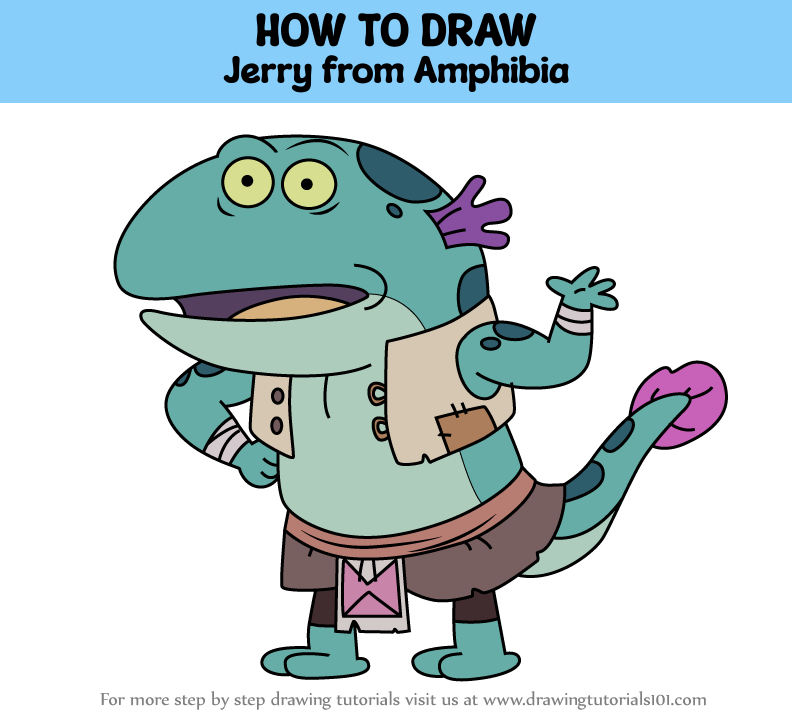 How To Draw Jerry From Amphibia (amphibia) Step By Step 