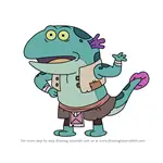 How to Draw Jerry from Amphibia