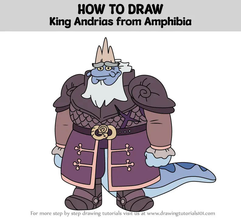 How to Draw King Andrias from Amphibia (Amphibia) Step by Step ...