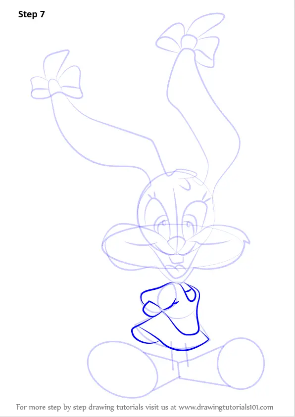How to Draw Babs Bunny from Animaniacs (Animaniacs) Step by Step