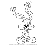 How to Draw Babs Bunny from Animaniacs