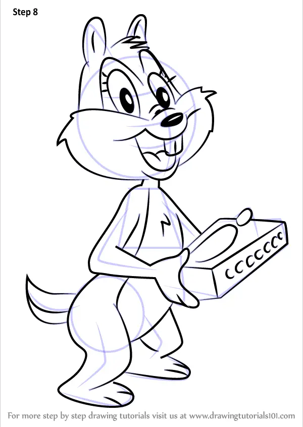 Learn How to Draw Candie Chipmunk from Animaniacs 