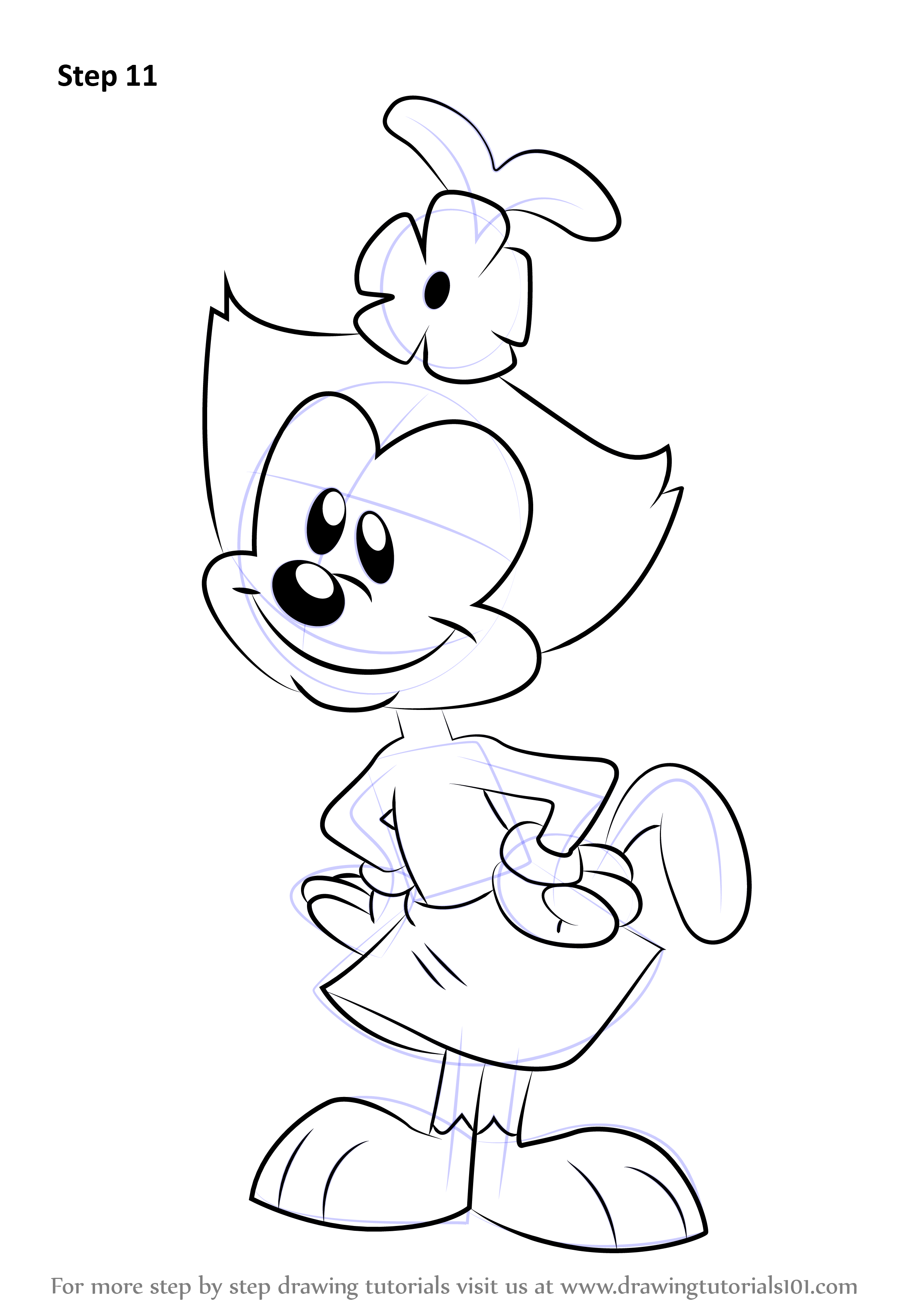 Learn How to Draw Dot from Animaniacs (Animaniacs) Step by Step
