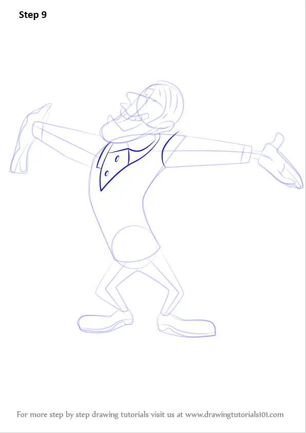 Learn How to Draw Mr. Director from Animaniacs (Animaniacs) Step by